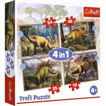 TREFL Puzzle 4w1 Ciekawe...