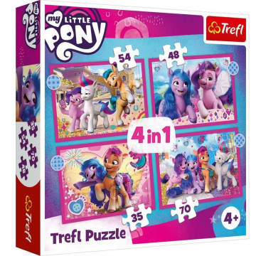 TREFL Puzzle 4w1 Kolorowe...
