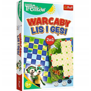 TREFL Gra 2w1 Warcaby / Lis...