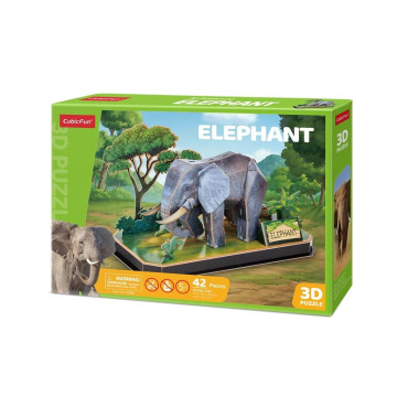 PUZZLE 3D Zwierzęta Słoń