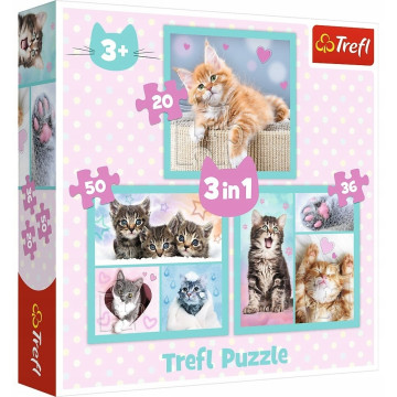 TREFL Puzzle 3w1 Słodkie...