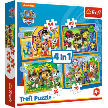 TREFL Puzzle 4w1 Wakacyjny...